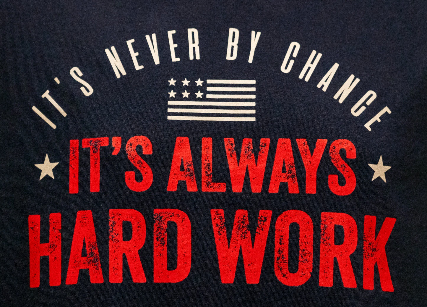 Branch Warren - It's Never By Chance, It's Always Hard Work - Navy Blue