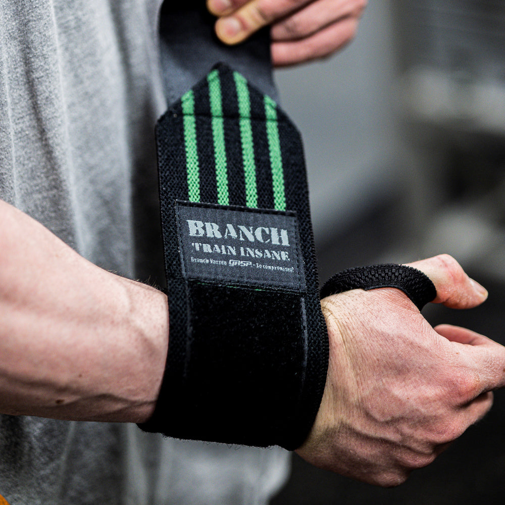 GASP - Train Insane Wrist Wraps Branch Warren